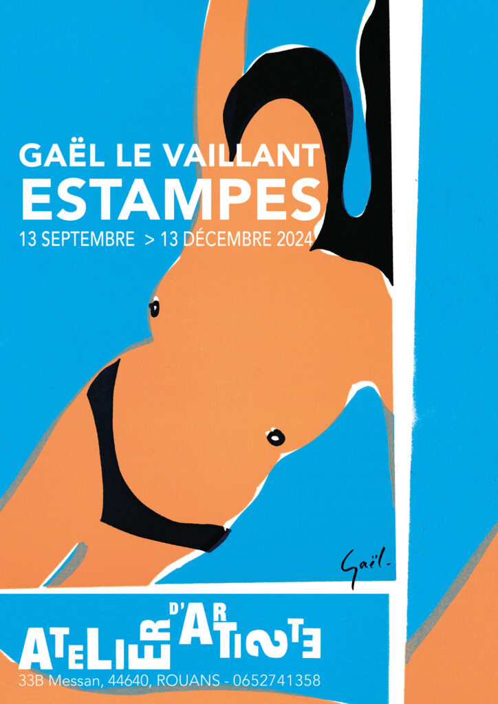 Affiche de l'exposition de Gaël le Vaillant.